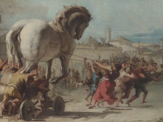 Giovanni_Domenico_Tiepolo_-_La processione del cavallo di Troia