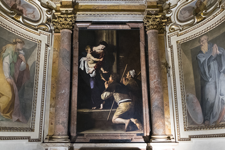 Chiesa S Agostino - Madonna dei pellegrini di Caravaggio