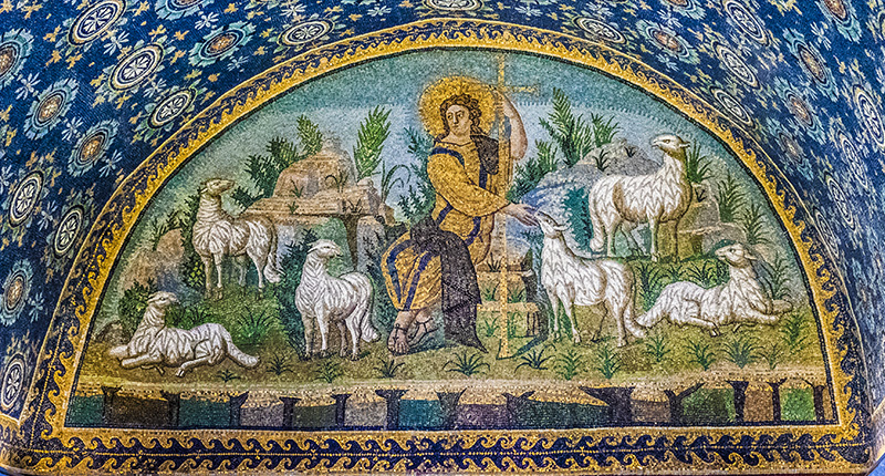 Mausoleo di Galla Placidia - Lunetta del Buon Pastore