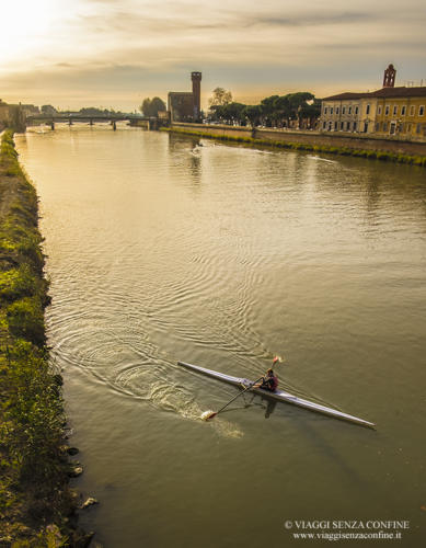 Pisa - Lungarno al tramonto